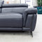 The CC-B0378 2.5 seat leather electric recliner - Navy - Floor Stock available to purchase from Warehouse Furniture Clearance at our next sale event.