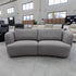 The COR-13033 2.5 seat curved sofa - Light Grey - Floor Stock