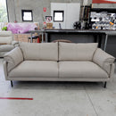 The COR-A0566 3 seat leather sofa - Frost - Floor Stock available to purchase from Warehouse Furniture Clearance at our next sale event.