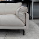 The COR-A0566 3 seat leather sofa - Frost - Floor Stock available to purchase from Warehouse Furniture Clearance at our next sale event.