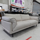 The COR-A0566 3 seat leather sofa - Frost - Floor Stock available to purchase from Warehouse Furniture Clearance at our next sale event.