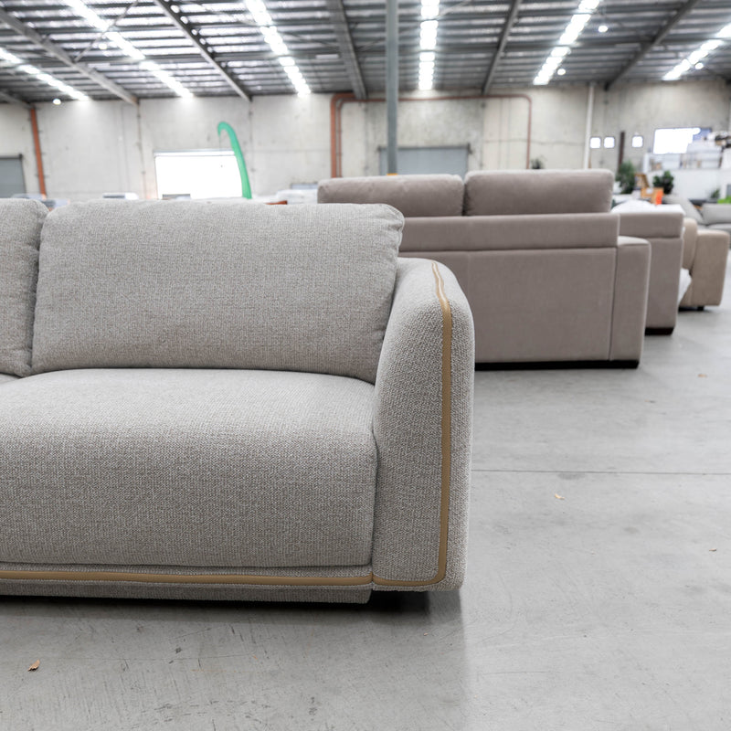 The COR-A0724 2 seat sofa - Pine - Floor Stock available to purchase from Warehouse Furniture Clearance at our next sale event.