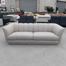 The COR-A0725 3 seat leather sofa - Oatmeal - Floor Stock available to purchase from Warehouse Furniture Clearance at our next sale event.