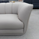 The COR-A0725 3 seat leather sofa - Oatmeal - Floor Stock available to purchase from Warehouse Furniture Clearance at our next sale event.