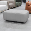 The COR-A0725 Rectangle leather ottoman - Oatmeal - Floor Stock available to purchase from Warehouse Furniture Clearance at our next sale event.