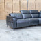 The Cali Electric Leather Corner Recliner Lounge - Black available to purchase from Warehouse Furniture Clearance at our next sale event.