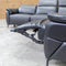 The Cali Electric Leather Corner Recliner Lounge - Black available to purchase from Warehouse Furniture Clearance at our next sale event.