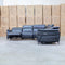 The Cali Electric Leather Corner Recliner Lounge - Black available to purchase from Warehouse Furniture Clearance at our next sale event.