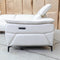 The Cali Electric Leather Corner Recliner Lounge - Bianco available to purchase from Warehouse Furniture Clearance at our next sale event.