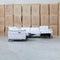 The Cali Electric Leather Corner Recliner Lounge - Bianco available to purchase from Warehouse Furniture Clearance at our next sale event.