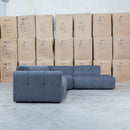 The Cannes RHF Modular Corner Chaise Lounge - Dark Grey available to purchase from Warehouse Furniture Clearance at our next sale event.