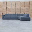 The Cannes RHF Modular Corner Chaise Lounge - Dark Grey available to purchase from Warehouse Furniture Clearance at our next sale event.