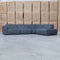 The Cannes RHF Modular Corner Chaise Lounge - Dark Grey available to purchase from Warehouse Furniture Clearance at our next sale event.