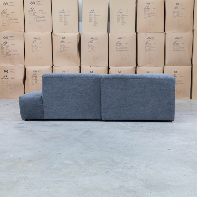 The Cannes RHF Modular Corner Chaise Lounge - Dark Grey available to purchase from Warehouse Furniture Clearance at our next sale event.