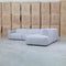 The Cannes RHF Modular Corner Chaise Lounge - Light Grey available to purchase from Warehouse Furniture Clearance at our next sale event.