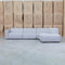 The Cannes RHF Modular Corner Chaise Lounge - Light Grey available to purchase from Warehouse Furniture Clearance at our next sale event.