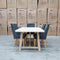 The Casper 230cm White Concrete Dining Table available to purchase from Warehouse Furniture Clearance at our next sale event.
