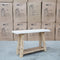 The Casper White Concrete & Acacia Timber Hall Table available to purchase from Warehouse Furniture Clearance at our next sale event.