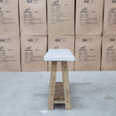 The Casper White Concrete & Acacia Timber Hall Table available to purchase from Warehouse Furniture Clearance at our next sale event.