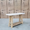 The Casper White Concrete & Acacia Timber Hall Table available to purchase from Warehouse Furniture Clearance at our next sale event.