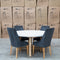 The Casper 150cm Round White Concrete Dining Table available to purchase from Warehouse Furniture Clearance at our next sale event.