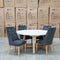 The Casper 150cm Round White Concrete Dining Table available to purchase from Warehouse Furniture Clearance at our next sale event.