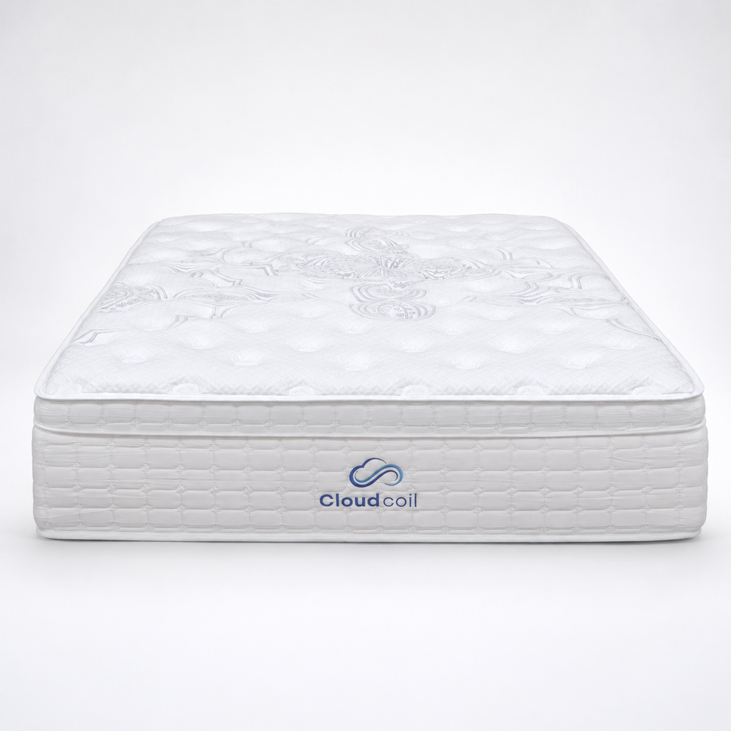 The Cloud Coil Pocket Spring Queen Mattress - Plush - PRE ORDER Available After 5th November available to purchase from Warehouse Furniture Clearance at our next sale event.