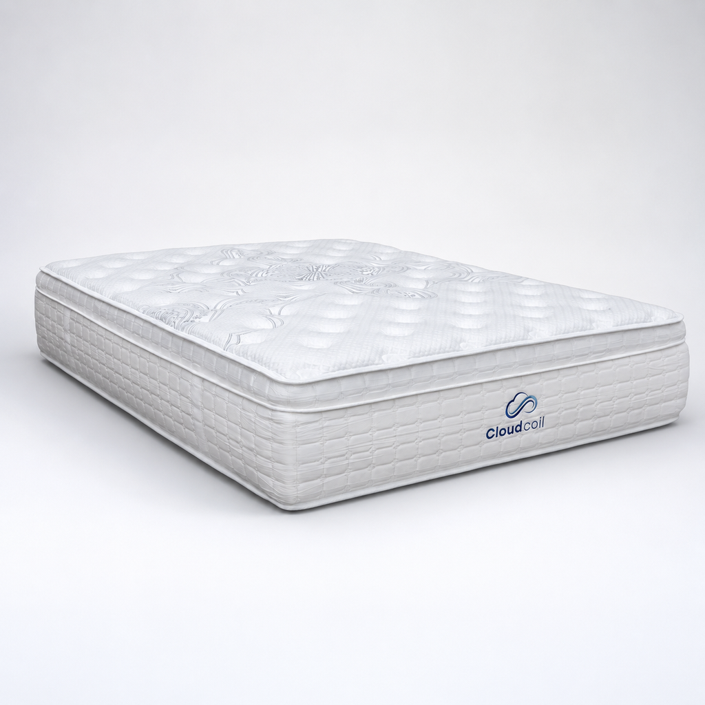 The Cloud Coil Pocket Spring King Mattress - Firm - PRE ORDER Available After 5th November available to purchase from Warehouse Furniture Clearance at our next sale event.