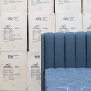 The Chester King Fabric Gas Lift Storage Bed - Charcoal available to purchase from Warehouse Furniture Clearance at our next sale event.