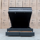 The Chester King Fabric Gas Lift Storage Bed - Charcoal available to purchase from Warehouse Furniture Clearance at our next sale event.