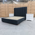 The Chester Double Fabric Storage Bed - Charcoal
