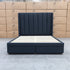 The Chester Double Fabric Storage Bed - Charcoal