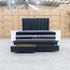 The Chester Double Fabric Storage Bed - Charcoal