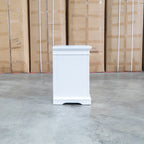 The Christie 2 Drawer Bedside - White available to purchase from Warehouse Furniture Clearance at our next sale event.