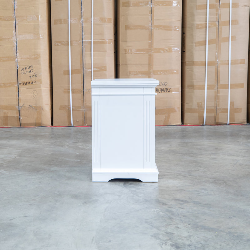 Christie 2 Drawer Bedside - White