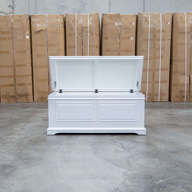 Christie White Timber Blanket Box