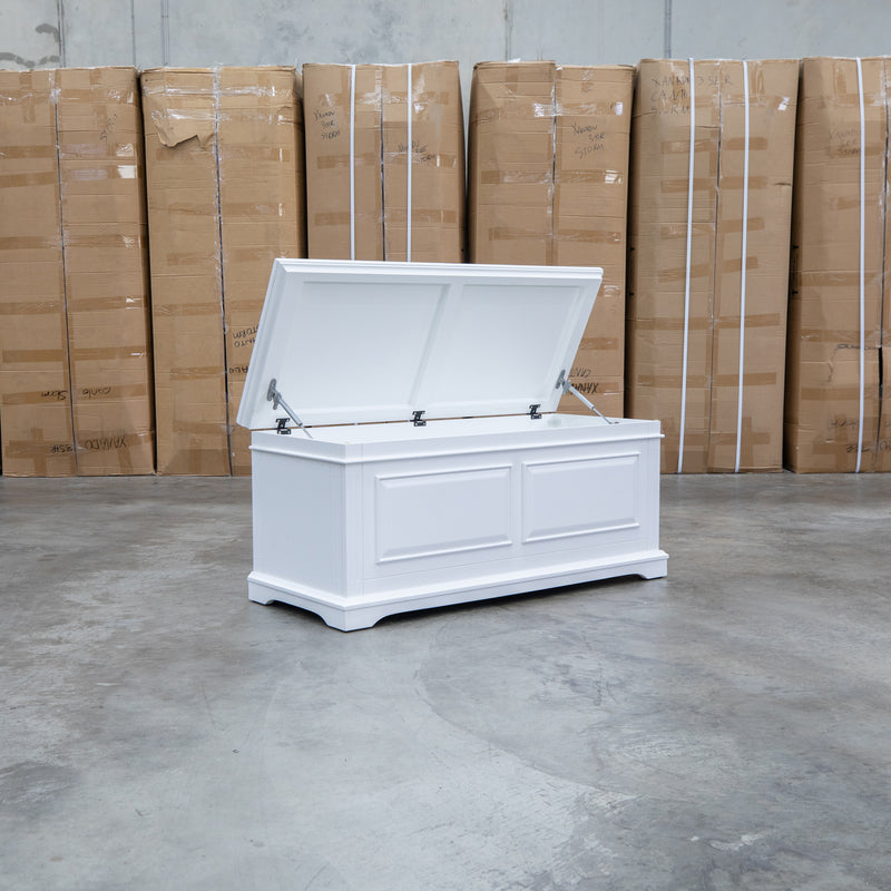 Christie White Timber Blanket Box