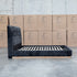 The Clara King Upholstered Bed with Solid Timber Plinth - Black