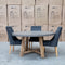 The Cleo 150cm Round Dark Concrete Dining Table available to purchase from Warehouse Furniture Clearance at our next sale event.