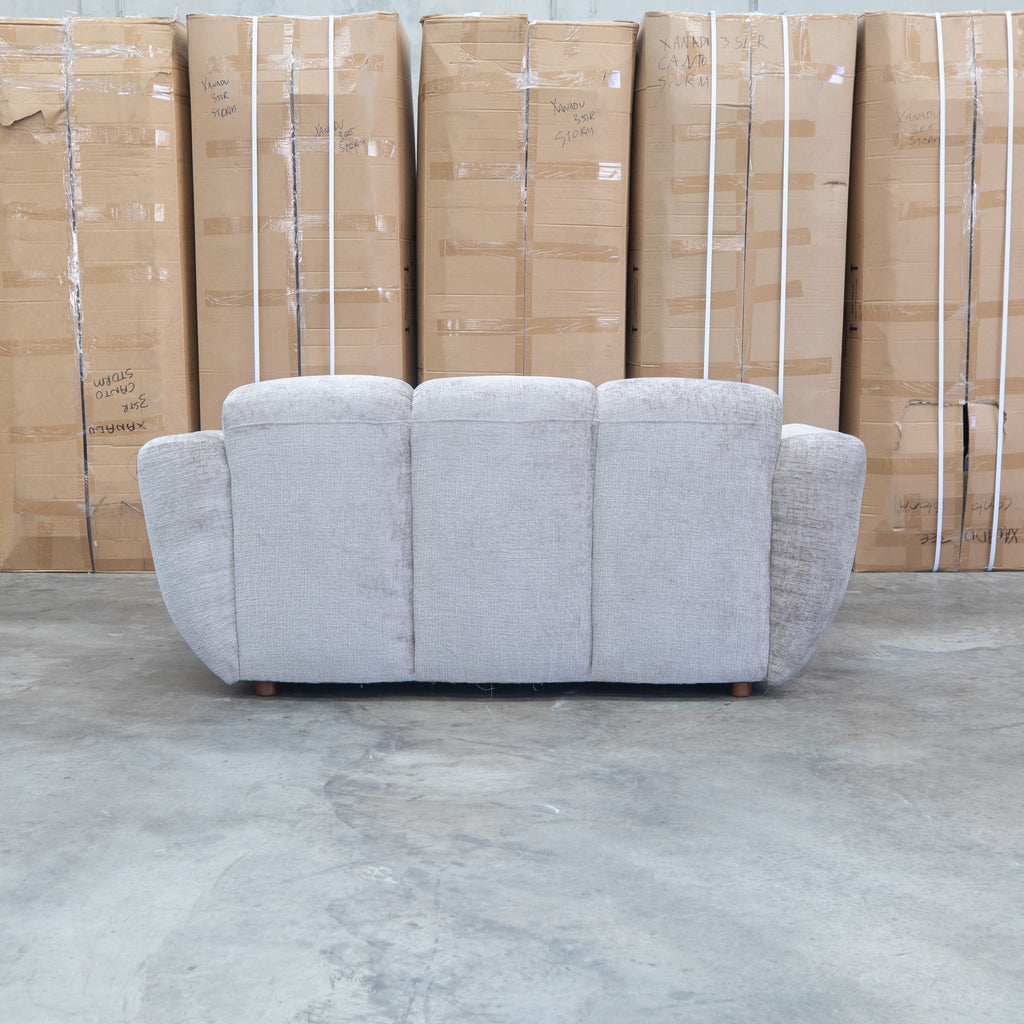 The Cloud Plush Fabric Two Seat Sofa - Bark available to purchase from Warehouse Furniture Clearance at our next sale event.