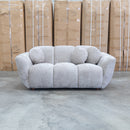 Cloud Plush Fabric Two Seat Sofa - Bark