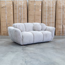 Cloud Plush Fabric Two Seat Sofa - Bark