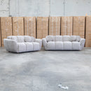 Cloud Plush Fabric Two Seat Sofa - Bark