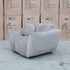 The Cloud Plush Fabric Single Armchair - Bark