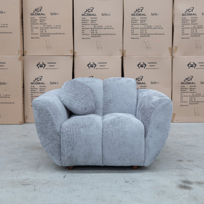 The Cloud Plush Fabric Single Armchair - Slate available to purchase from Warehouse Furniture Clearance at our next sale event.