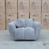 The Cloud Plush Fabric Single Armchair - Slate