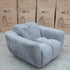 The Cloud Plush Fabric Single Armchair - Slate