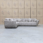 The Cloud Plush Fabric Corner Lounge - Bark available to purchase from Warehouse Furniture Clearance at our next sale event.
