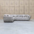 The Cloud Plush Fabric Corner Lounge - Bark