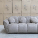 The Cloud Plush Fabric Corner Lounge - Bark available to purchase from Warehouse Furniture Clearance at our next sale event.